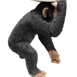 KARE Design Deko Figur Butler Playing Chimp Schwarz 52Cm- Deko & Geschenkartikel