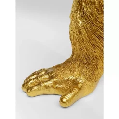 KARE Design Deko Figur Butler Playing Chimp Gold 52Cm- Deko & Geschenkartikel