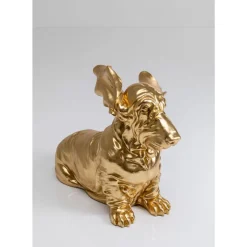 KARE Design Deko Figur Coiffed Dog Gold 52Cm- Deko & Geschenkartikel