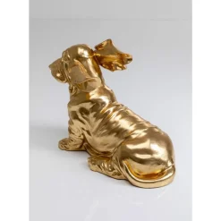 KARE Design Deko Figur Coiffed Dog Gold 52Cm- Deko & Geschenkartikel
