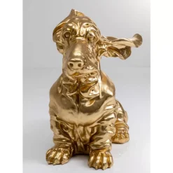 KARE Design Deko Figur Coiffed Dog Gold 52Cm- Deko & Geschenkartikel