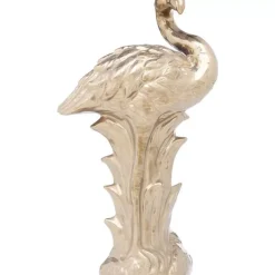 KARE Design Deko Figur Flamingo Front Gold- Deko & Geschenkartikel