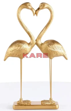 KARE Design Deko Figur Flamingo Love Gold 63Cm- Deko & Geschenkartikel