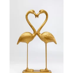 KARE Design Deko Figur Flamingo Love Gold 63Cm- Deko & Geschenkartikel