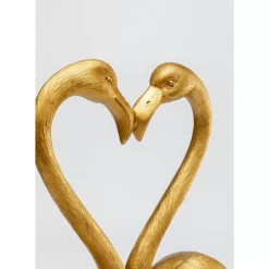 KARE Design Deko Figur Flamingo Love Gold 63Cm- Deko & Geschenkartikel