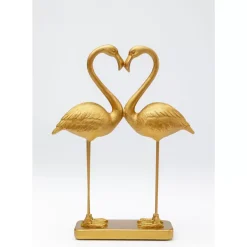 KARE Design Deko Figur Flamingo Love Gold 39Cm- Deko & Geschenkartikel