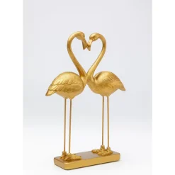 KARE Design Deko Figur Flamingo Love Gold 39Cm- Deko & Geschenkartikel
