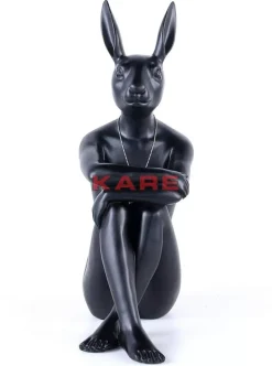 KARE Design Deko Figur Gangster Rabbit Schwarz- Deko & Geschenkartikel