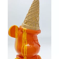 KARE Design Deko Figur Gelato Bear Orange 40Cm- Deko & Geschenkartikel
