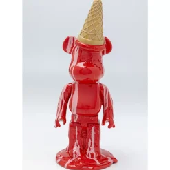 KARE Design Deko Figur Gelato Bear Rot 40Cm- Deko & Geschenkartikel