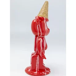KARE Design Deko Figur Gelato Bear Rot 40Cm- Deko & Geschenkartikel
