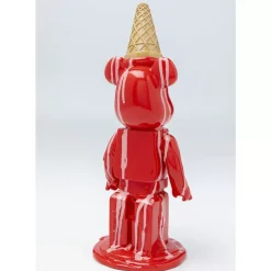 KARE Design Deko Figur Gelato Bear Rot 40Cm- Deko & Geschenkartikel