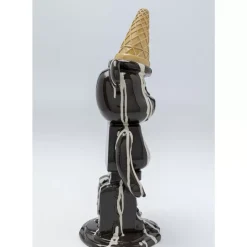 KARE Design Deko Figur Gelato Bear Schwarz 40Cm- Deko & Geschenkartikel