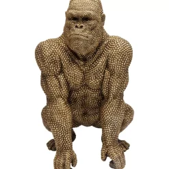 KARE Design Deko Figur Gorilla Gold 80Cm- Deko & Geschenkartikel