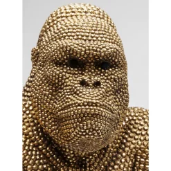 KARE Design Deko Figur Gorilla Gold 80Cm- Deko & Geschenkartikel