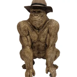 KARE Design Deko Figur Gorilla Gold 80Cm- Deko & Geschenkartikel