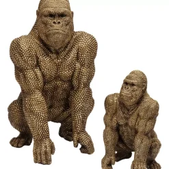 KARE Design Deko Figur Gorilla Gold 80Cm- Deko & Geschenkartikel