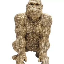 KARE Design Deko Figur Gorilla Gold 46Cm- Deko & Geschenkartikel