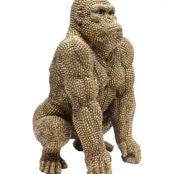KARE Design Deko Figur Gorilla Gold 46Cm- Deko & Geschenkartikel