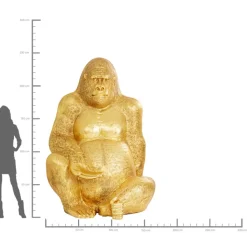KARE Design Deko Figur Gorilla Gold Xxl 249- Deko & Geschenkartikel