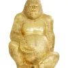 KARE Design Deko Figur Gorilla Gold Xl 180- Deko & Geschenkartikel