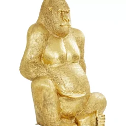KARE Design Deko Figur Gorilla Gold Xl 180- Deko & Geschenkartikel