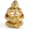 KARE Design Deko Figur Gorilla Holding Bowl Gold- Deko & Geschenkartikel