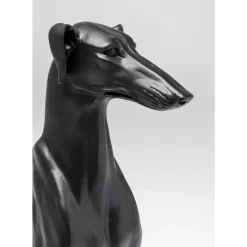 KARE Design Deko Figur Greyhound Bruno Schwarz Matt 80Cm- Deko & Geschenkartikel