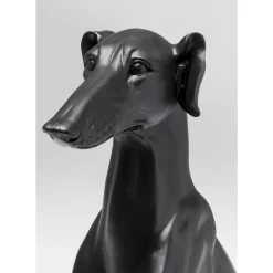 KARE Design Deko Figur Greyhound Bruno Schwarz Matt 80Cm- Deko & Geschenkartikel
