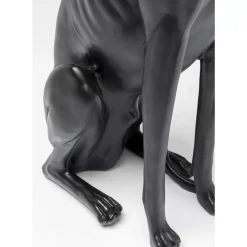 KARE Design Deko Figur Greyhound Bruno Schwarz Matt 80Cm- Deko & Geschenkartikel