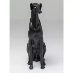 KARE Design Deko Figur Greyhound Bruno Schwarz Matt 80Cm- Deko & Geschenkartikel