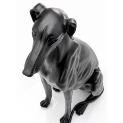 KARE Design Deko Figur Greyhound Bruno Schwarz Matt 80Cm- Deko & Geschenkartikel