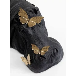 KARE Design Deko Figur Hippo Butterflies 35Cm- Deko & Geschenkartikel