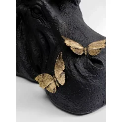 KARE Design Deko Figur Hippo Butterflies 35Cm- Deko & Geschenkartikel