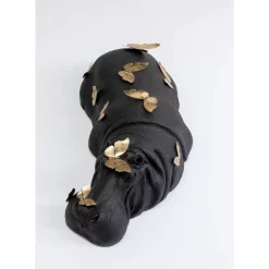 KARE Design Deko Figur Hippo Butterflies 35Cm- Deko & Geschenkartikel