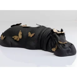 KARE Design Deko Figur Hippo Butterflies 35Cm- Deko & Geschenkartikel