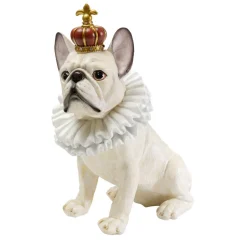 KARE Design Deko Figur King Dog Weis 33Cm- Deko & Geschenkartikel