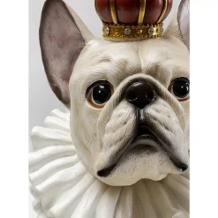 KARE Design Deko Figur King Dog Weis 33Cm- Deko & Geschenkartikel