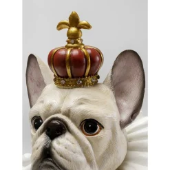 KARE Design Deko Figur King Dog Weis 33Cm- Deko & Geschenkartikel
