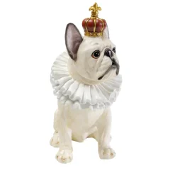 KARE Design Deko Figur King Dog Weis 33Cm- Deko & Geschenkartikel