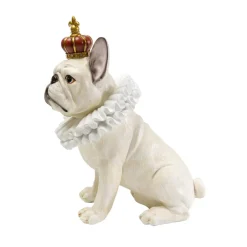 KARE Design Deko Figur King Dog Weis 33Cm- Deko & Geschenkartikel