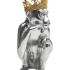 KARE Design Deko Figur King Lui Silber 35- Deko & Geschenkartikel