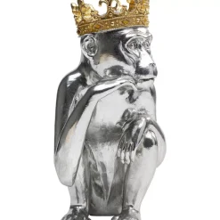 KARE Design Deko Figur King Lui Silber 35- Deko & Geschenkartikel