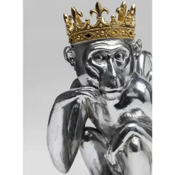 KARE Design Deko Figur King Lui Silber 35- Deko & Geschenkartikel