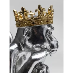 KARE Design Deko Figur King Lui Silber 35- Deko & Geschenkartikel