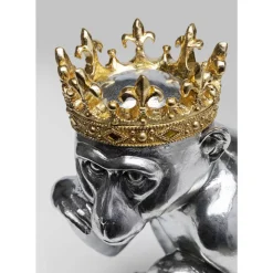 KARE Design Deko Figur King Lui Silber 35- Deko & Geschenkartikel