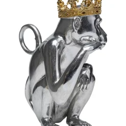 KARE Design Deko Figur King Lui Silber 35- Deko & Geschenkartikel