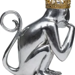 KARE Design Deko Figur King Lui Silber 35- Deko & Geschenkartikel