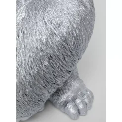 KARE Design Deko Figur Monkey Gorilla Side Xl Silber Matt- Deko & Geschenkartikel