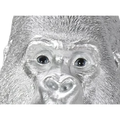 KARE Design Deko Figur Monkey Gorilla Side Xl Silber Matt- Deko & Geschenkartikel